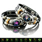 🎁 Buy 1, Get 1 FREE! Glow-in-the-Dark Leather Zodiac Sign Bracelet for Men & Women (6.9/8.1 inches) – Personalized Constellation Jewelry ✨♑️