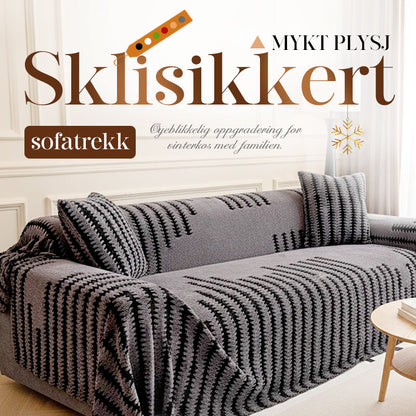 🛋️ 50 % RABATT 2026! ✨ Plysjsofaoverkast – ekstra tykt og sklisikkert teppe med elastiske kanter for høst og vinter 🍂❄️
