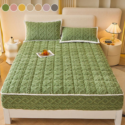🛏️ 50 % RABATT! 🎁 VARMT SENGELAKEN - Børstet flanell og dype lommer, sklisikre hjørner for komfort hele året ❄️🛌