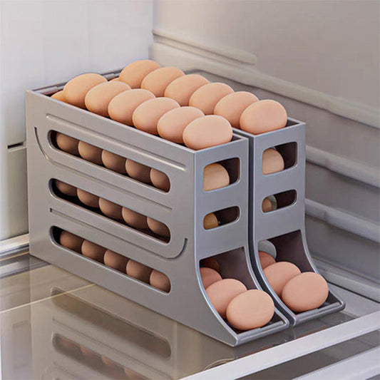 🔥HOT SALE🔥Multifunksjonell 4-lags Tilted Design Slide Egg Storage Box
