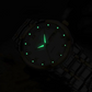 Reloj luminoso impermeable bicolor para hombre