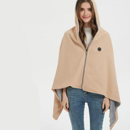 🔥Gran oferta 50% de descuento🔥Mantón tipo manta con capucha y calefacción portátil