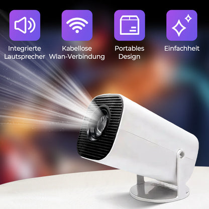 ✨ Forbedre filmopplevelsen din – 1080P HD bærbar WiFi-projektor! ✨