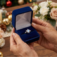 🔥Valentinsdagens bestselgere💍Geometrisk oval ring med zirkonia-detaljer💎