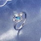 🔥Valentinsdagens bestselgere💍Geometrisk oval ring med zirkonia-detaljer💎