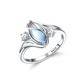 🔥Valentinsdagens bestselgere💍Geometrisk oval ring med zirkonia-detaljer💎
