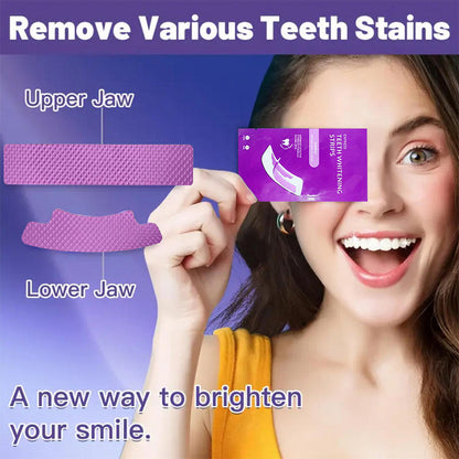 💜SISTE DAG Kjøp 1 FÅ 1 GRATIS💜Trygge og effektive blekestrips. Lys opp smilet ditt skånsomt for daglig selvtillit🌸💎