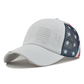 American Flag Ponytail Embroidered Hat
