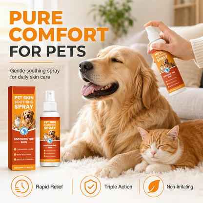 🐾 2+1 FREE! Vet-Approved Pet Skin Soothing Spray – Instant Itch Relief & Hydrating Care for Dogs, Cats, and Sensitive Skin 🩺✅