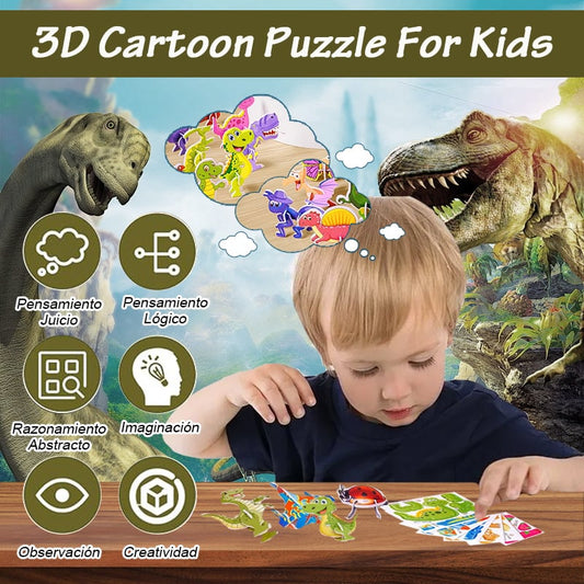 🔥Last Day Promotion 50% OFF🎁2024 Educational 3D Cartoon Puzzle